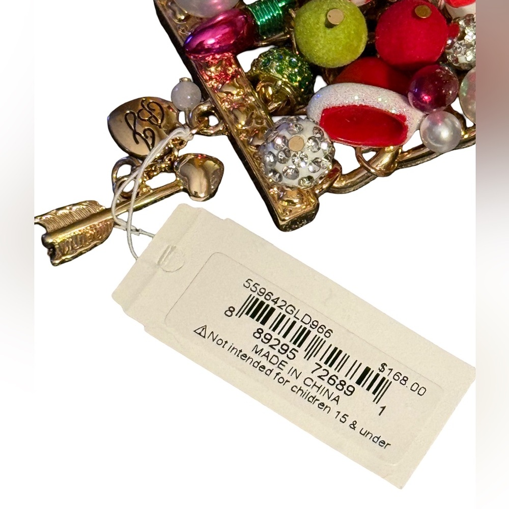 Betsey Johnson NWT Festive Fun Retro Chunky Christmas Charm Bracelet (J162) - Picture 10 of 12
